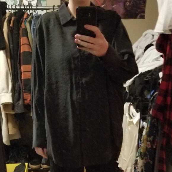 Zara dark gray button up skirt - Picture 4 of 6